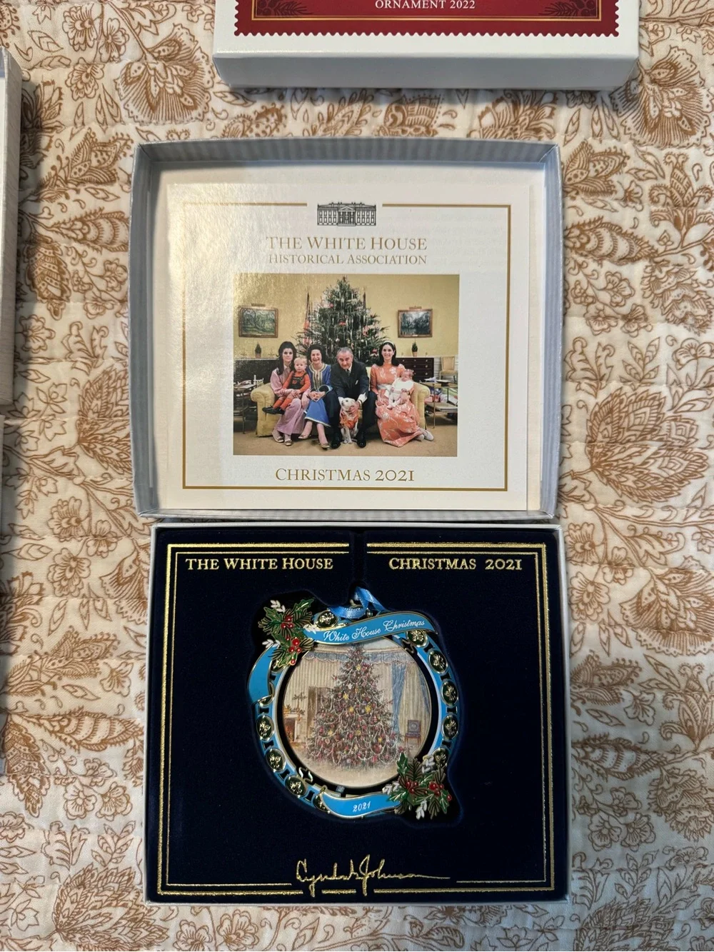 White House Christmas Ornaments - Set of 3